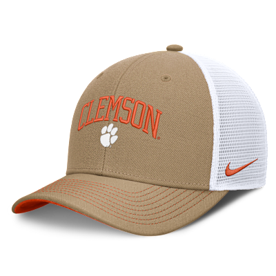 Clemson Primetime Arched Men's Nike Dri-FIT College Trucker